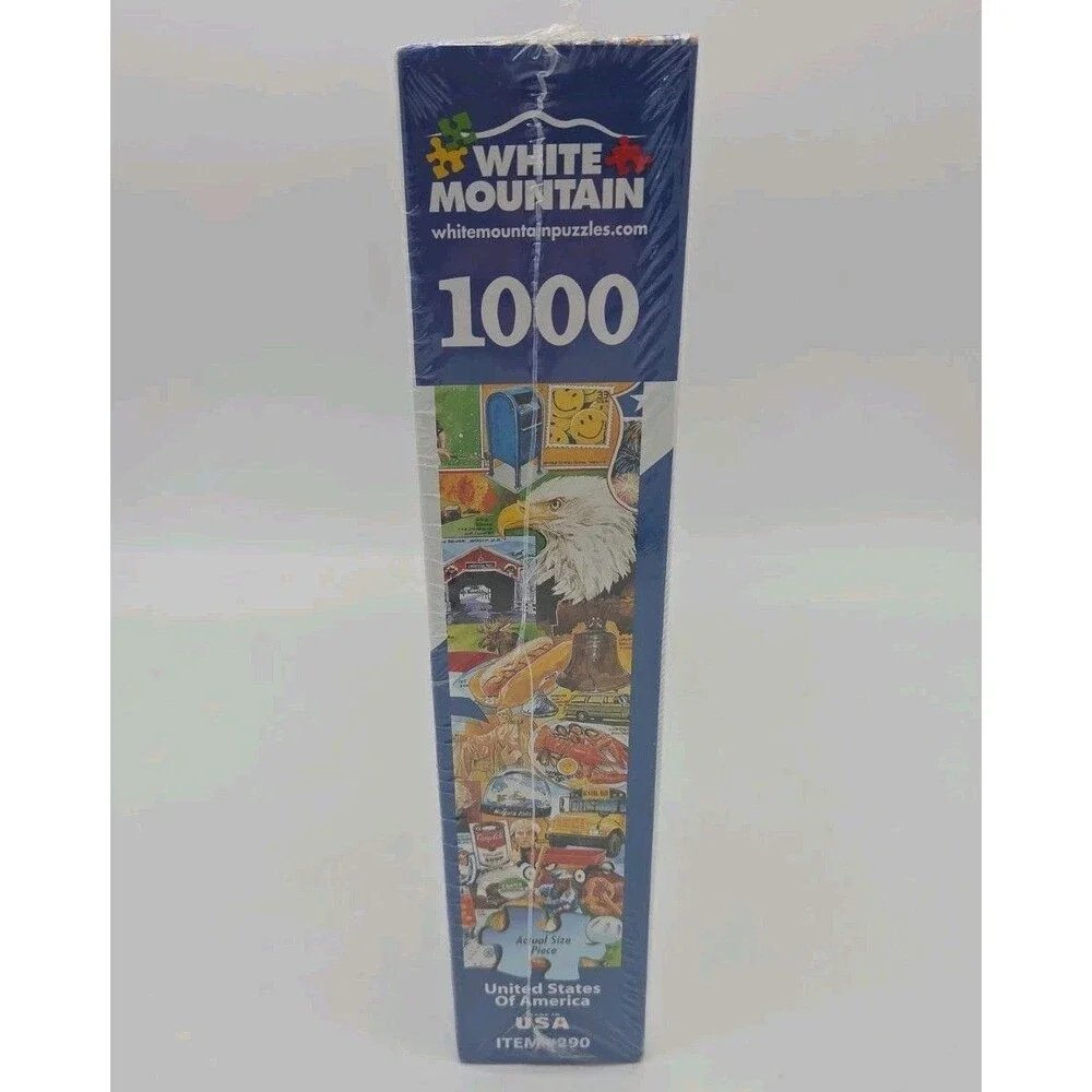 White Mountain United States of America Jigsaw Puzzle 1000 Pc Larger Pcs 24 x 30